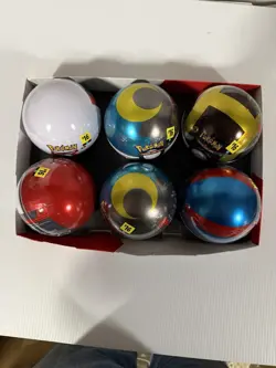 Sealed Pokemon TCG Poke Ball Tin Set Of 6 - 5 D25 1 C25 - Image 1