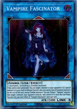 Vampire Fascinator BACH-EN048 Super Rare Battle of Chaos Yu-Gi-Oh 1st Edition LP - Image 1
