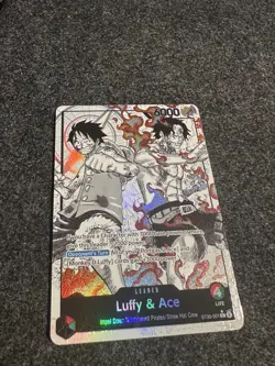 One Piece Luffy & Ace Starter Deck ST30-001 Parallel Alt Art Leader English NM - Image 1