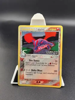 Salamence 14/113 EX Delta Species Fire Reverse Holo Rare 2005 Pokemon Card - Image 1