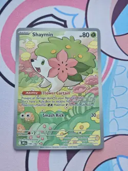 Pokemon Shaymin Illustration Rare #185/182 Destined Rivals Pokemon TCG NM - Image 1