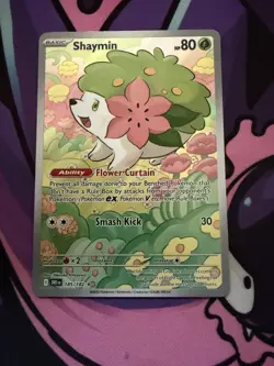 Pokemon Shaymin Illustration Rare #185/182 Destined Rivals Pokemon TCG NM - Image 1