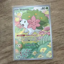 Shaymin 185/182 Illustration Rare SV10 Destined Rivals Pokemon TCG NM - Image 1