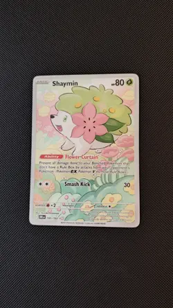 Shaymin Illustration Rare #185/182 Destined Rivals Pokemon TCG NM - Image 1