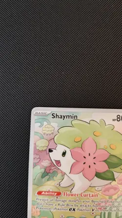 Shaymin Illustration Rare #185/182 Destined Rivals Pokemon TCG NM - Image 4