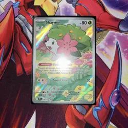 Shaymin 185/182 Illustration Rare SV10 Destined Rivals Pokemon TCG NM - Image 1