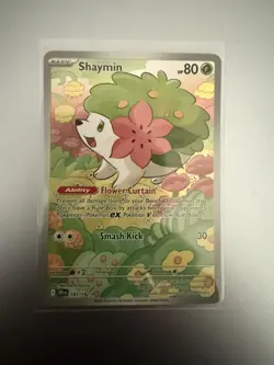 Shaymin - 185/182 Destined Rivals Illustration Rare NM Pokemon TCG - Image 1