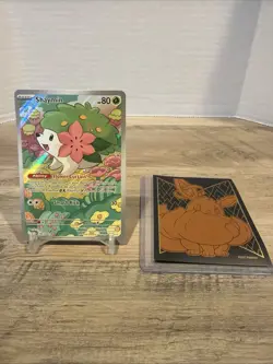 Shaymin 185/182 Illustration Rare, Destined Rivals Full Art Holo Pokemon TCG, NM - Image 1