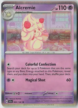Alcremie 65/142 Rare Stellar Crown Pokemon Holo Near Mint - Image 1