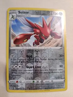Pokemon TCG Scizor 128/192 Reverse Holo Rebel Clash NM - Image 1