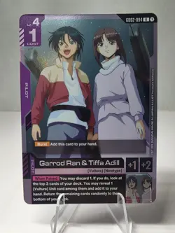 Gundam Card Game Garrod Ran & Tiffa Adill Dual Impact GD02-094 R - Image 1