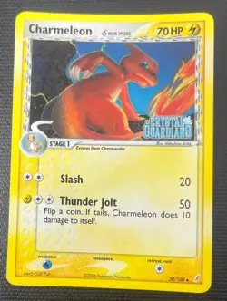 Charmeleon 30/100 EX Crystal Guardians Reverse Holo Stamped Pokemon Card LP - Image 1