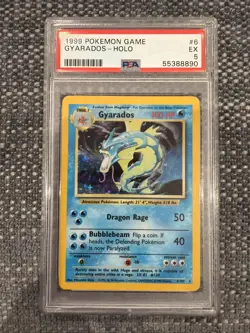 1999 Pokemon Game Base Set Gyrados 6/102 PSA 5 - Image 1