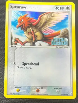 Spearow 61/100 EX Crystal Guardians Stamped Reverse Holo Pokemon TCG Card LP - Image 1