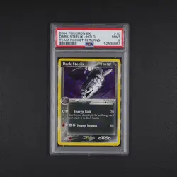 PSA 9 - Dark Steelix Pokemon Karte 10/109 Rare Holo EX Team Rocket Returns /E22 - Image 2