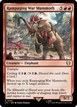 NM - Rampaging War Mammoth [LTC - 34] Commander: The Lord of the Rings: Tales... - Image 1