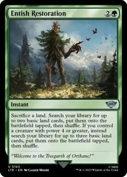Magic The Gathering MTG ENTISH RESTORATION The Lord of the Rings NM Near Mint - Image 1