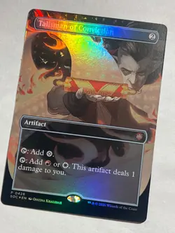 MTG - Talisman of Conviction (Borderless) - SOC - Foil - Mythic - NM - Magic the - Image 1
