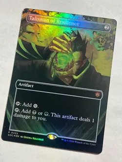 MTG - Talisman of Resilience (Borderless) - SOC - Foil - Mythic - NM - Magic the - Image 1