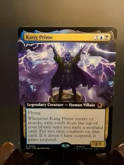 Kang Prime (Extended Art) Commander: Marvel Super Heroes MTG Regular Near Mint - Image 1