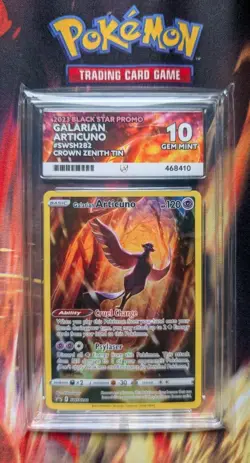 Pokemon Galarian Articuno Black Star Promo Crown Zenith SWSH282 Ace 10 - Image 1