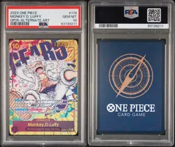 One Piece 2023 Monkey D. Luffy OP05-119 Alternate Art SEC GEM MINT PSA 10 - Image 1