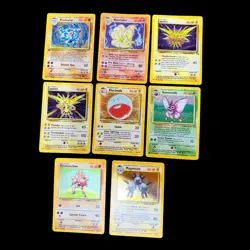 Pokemon TCG 8 Holo Card Lot Base Set/Base Set 2 Machamp Zapdos + poor condition - Image 1