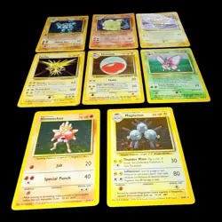 Pokemon TCG 8 Holo Card Lot Base Set/Base Set 2 Machamp Zapdos + poor condition - Image 2