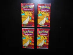 Lot of 4 sealed Pokemon Card packs McDonald’s Dragon Discovery 2024 - Image 1
