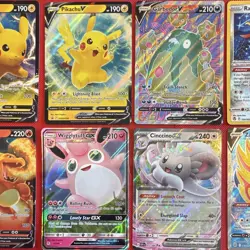 Pokemon TCG Holo/Foil 8-Card Lot Pikachu V/Charizard V, SWSH/Tempest, EN - Image 4