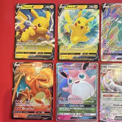Pokemon TCG Holo/Foil 8-Card Lot Pikachu V/Charizard V, SWSH/Tempest, EN - Image 5