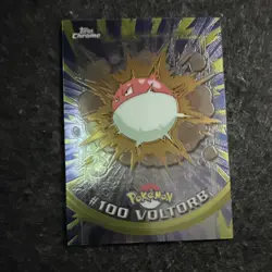Topps Chrome Pokemon #100 Voltorb & #101 Electrode 2-Card Trading Card Lot - Image 2