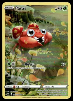 2023 Sword & Shield Series - Crown Zenith - Galarian Gallery Paras Common #GG32 - Image 1