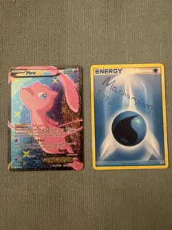 Pokemon Mew EX Full Art Ultra Rare Holo RC24/RC25 Legendary Treasures LP - Image 1