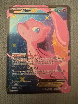 Pokemon Mew EX Full Art Ultra Rare Holo RC24/RC25 Legendary Treasures LP - Image 2