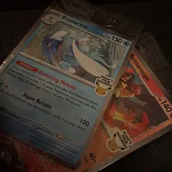 Pokemon TCG Pitch Black “What’s your favoriteU” Holo Promo 2-Card Lot (Swirl) - Image 3