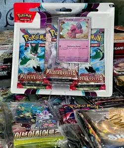 Pokemon TCG: Paldea Evolved 3 Pack Blister Random Black Star Promo - Image 2