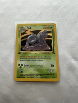 Pokemon TCG Muk 13/62 1st Edition Fossil Holo Rare Wotc - Image 1