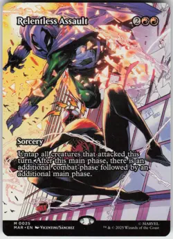 GGC-11 Relentless Assault (Borderless) 25 Marvel Universe Eternal-Legal NM - Image 1