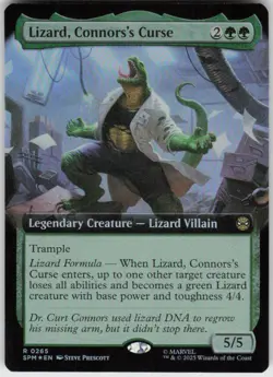 GGC-10 Foil Lizard, Connors's Curse (Extended Art) 265 Marvel's Spider-Man NM - Image 1