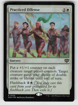 GGC-10 Foil Practiced Offense 25 Rare Secrets of Strixhaven Near Mint - Image 1