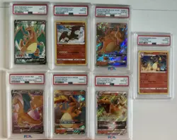 Lot Of 7 POKEMON TCG PSA 10 CHARIZARD, VSTAR, V, GX, Radiant- Best Collection - Image 1