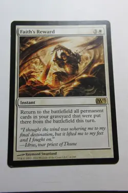 MTG Faith's Reward x1- -Magic 2013-Lightly Played - Image 1