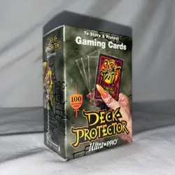 Deck Protector Ultra Pro 100 Clear Sleeves New Sealed Joker Box 1995 Vintage - Image 1