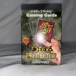 Deck Protector Ultra Pro 100 Clear Sleeves New Sealed Joker Box 1995 Vintage - Image 2