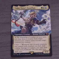 Tidus, Yuna's Guardian Extended Art Commander Final Fantasy Magic the Gathering - Image 1
