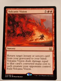 Volcanic Vision - Duel Decks Mind vs. Might Magic the Gathering MTG Nice! - Image 1
