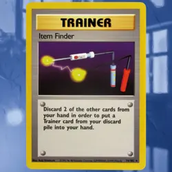 1999 Pokemon Item Finder #74/102 Rare Base Set Trainer Card ☆Near-Mint☆ See Pics - Image 1