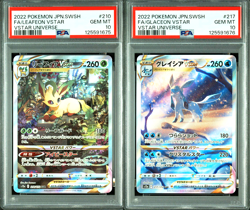 PSA 10 Leafeon Glaceon VSTAR SAR Sequential Set VSTAR Univers Japanese Pokemon - Image 2