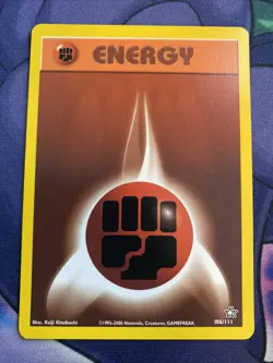 Pokemon TCG Neo Genesis LP Fighting Type Energy 106/111 - Image 1